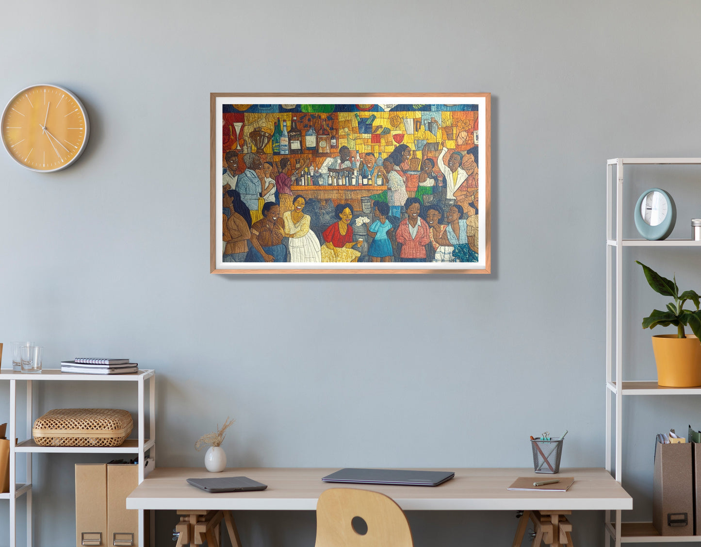 Black Community Bar Scene Black culture wall art view 84