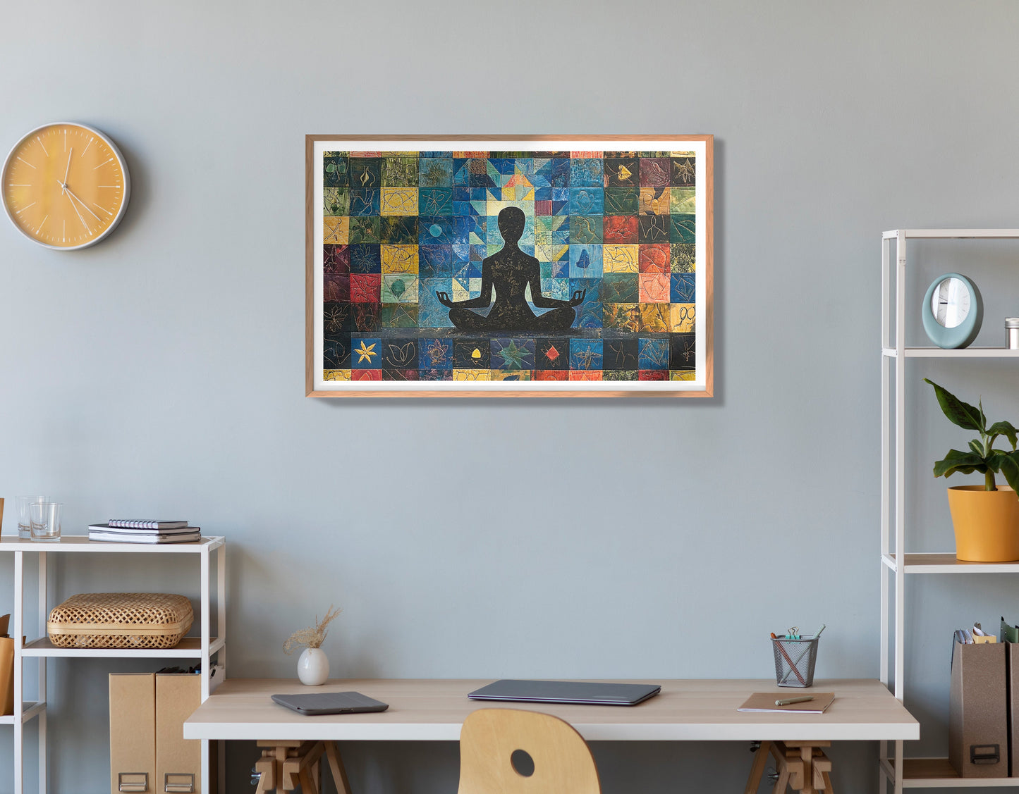 Black Woman Meditation African American wall art view 84