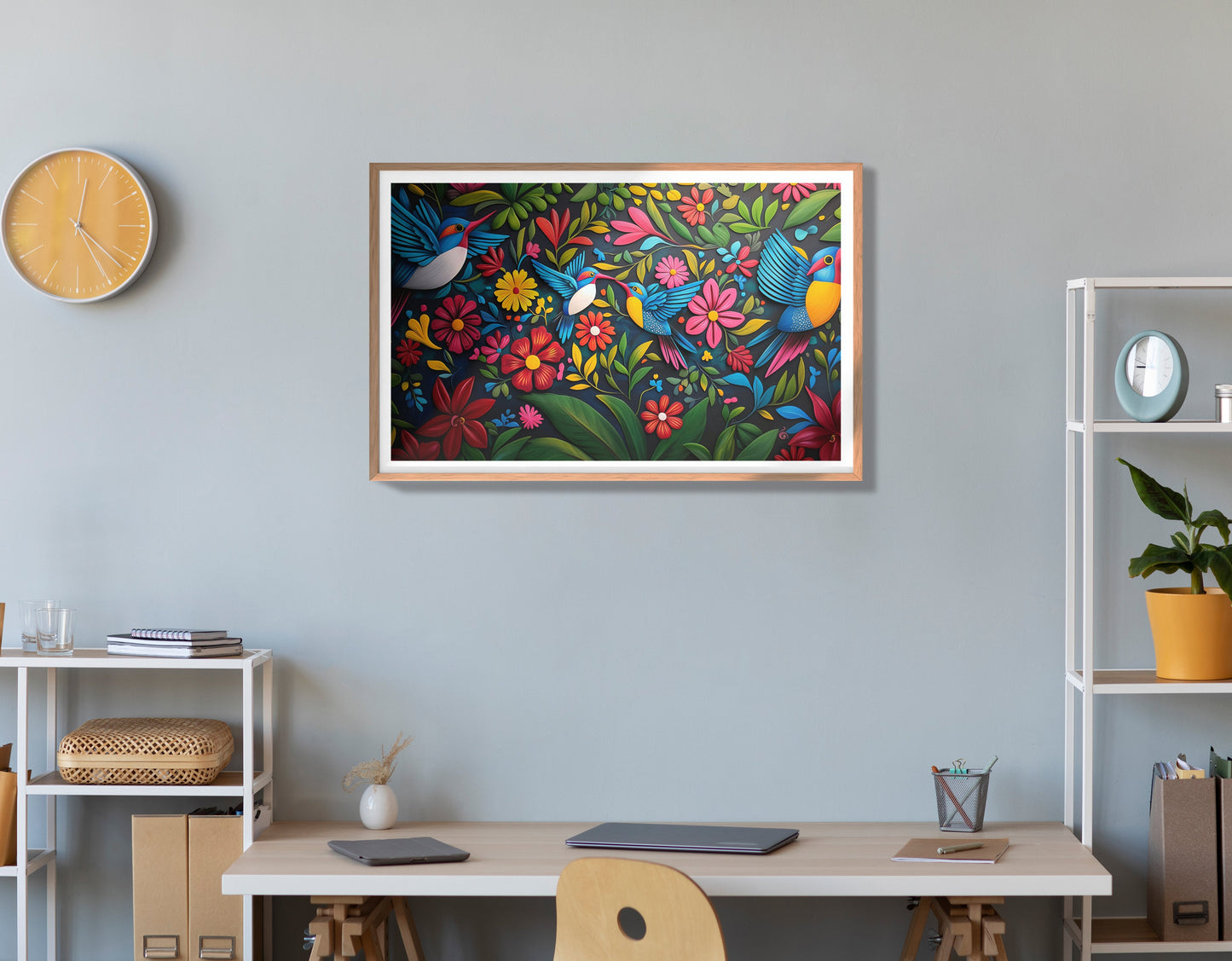 Tropical Bird Floral Caribbean wall art view 84