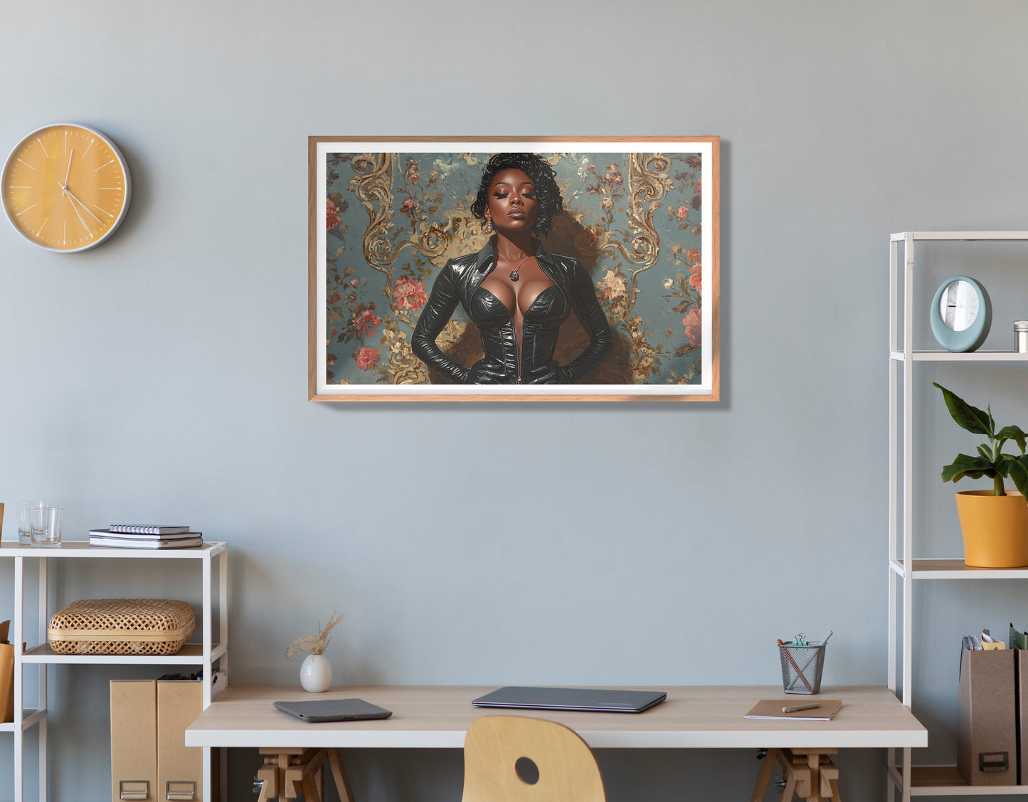 Powerful Black Woman Portrait African American wall art view 84