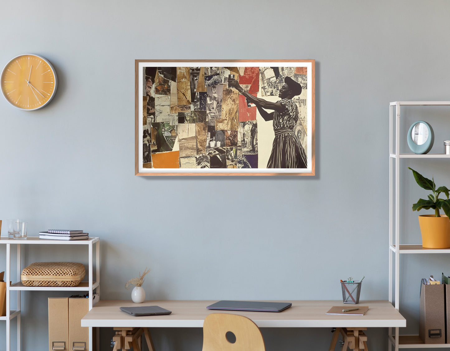 Black Woman Collage African American wall art view 84