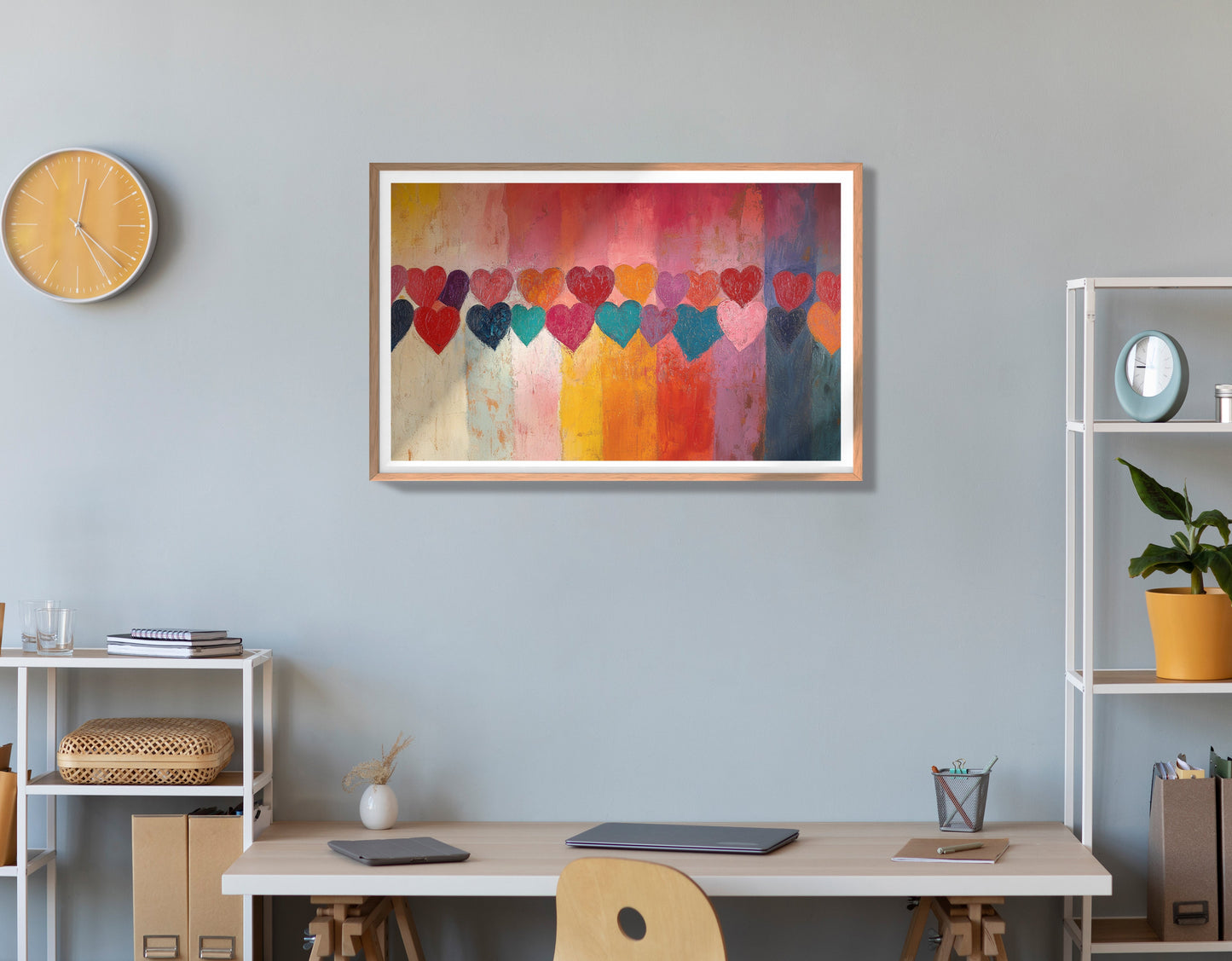 Colorful Heart African American canvas print view 84