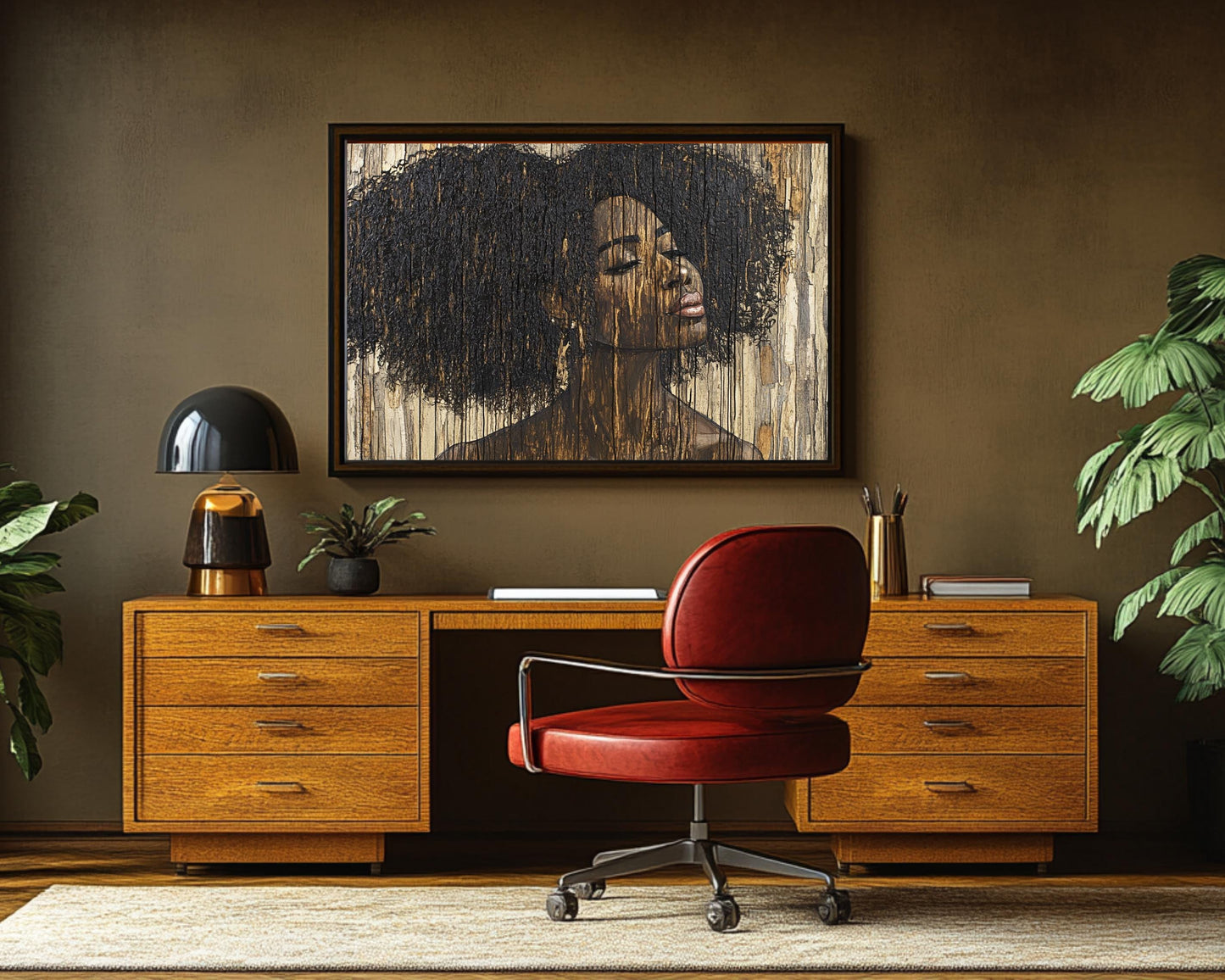 African American Wall Art Natural Hair Beauty