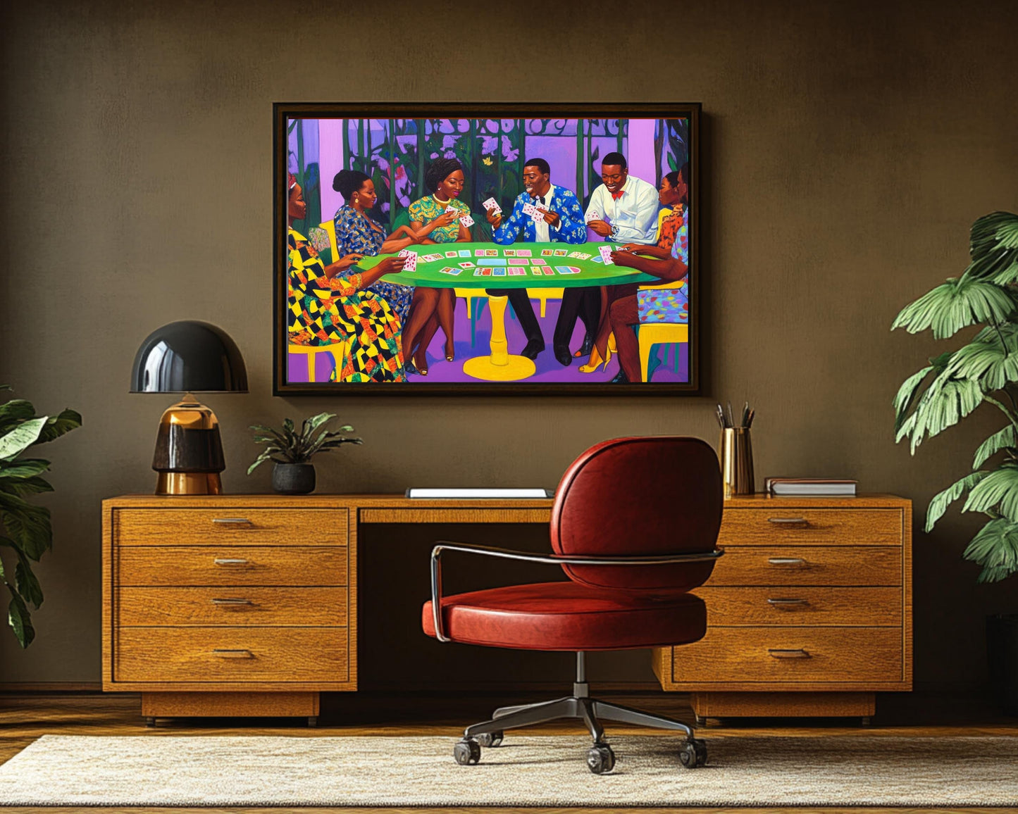 Black Professionals Card Game African American Art
