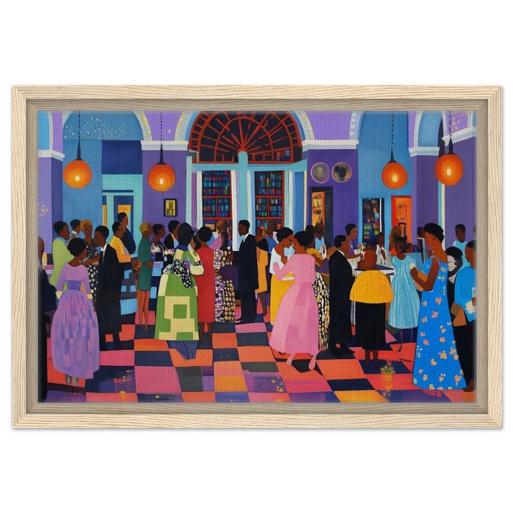 Black Family Reunion Celebration African American Wall Art