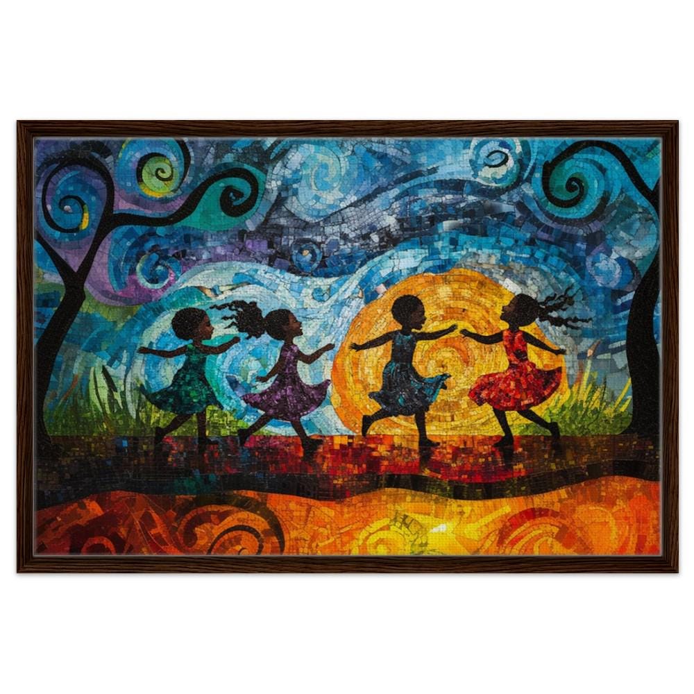 Joyful Black Children Dancing African American Wall Art