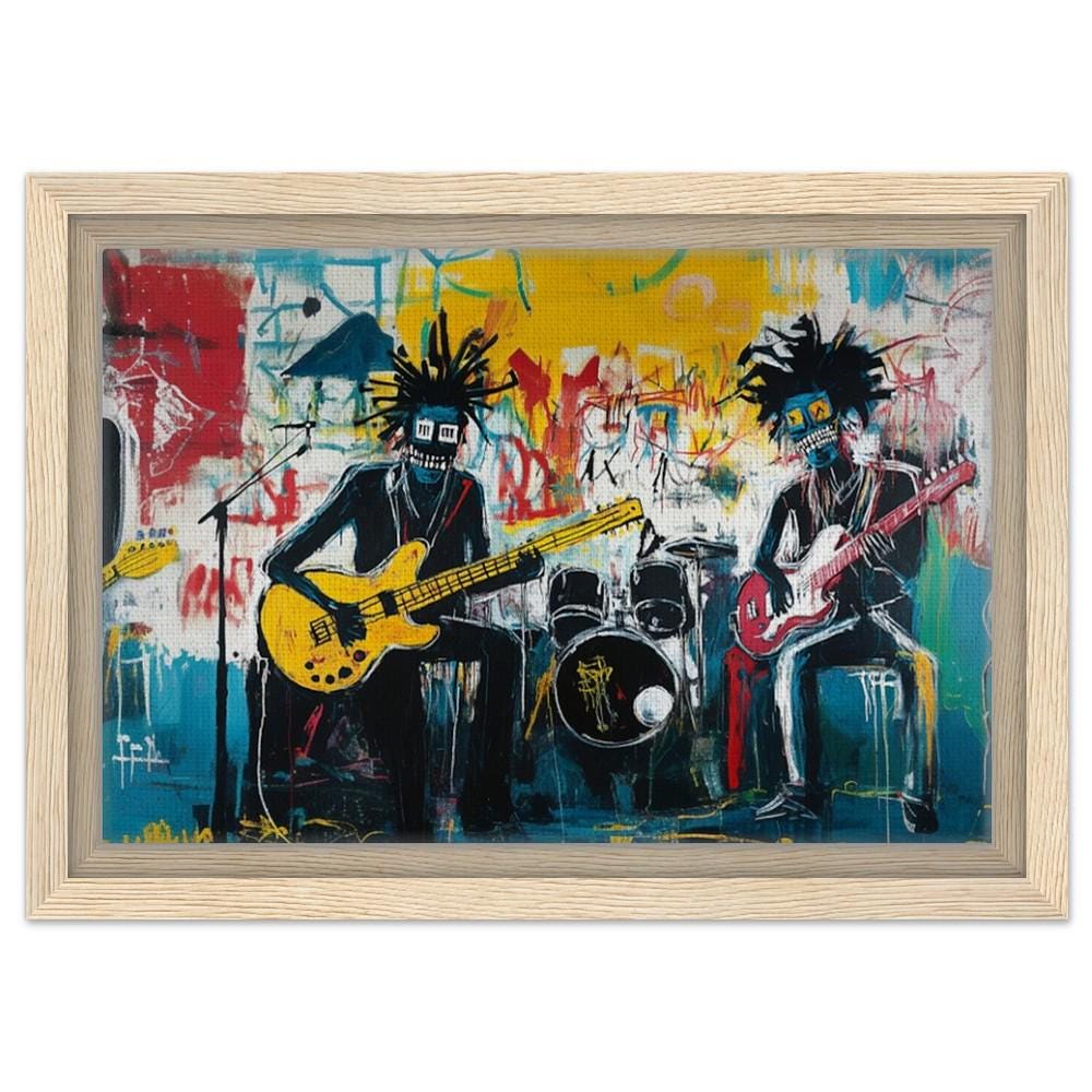 Black Band Jam Session African American Music Wall Art