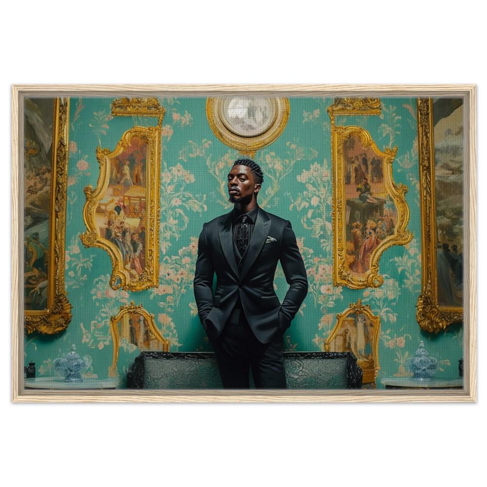 Regal Black Man Portrait African American Royalty Wall Art