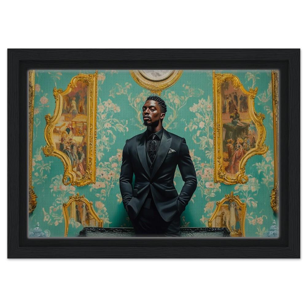 Regal Black Man Portrait African American Royalty Wall Art