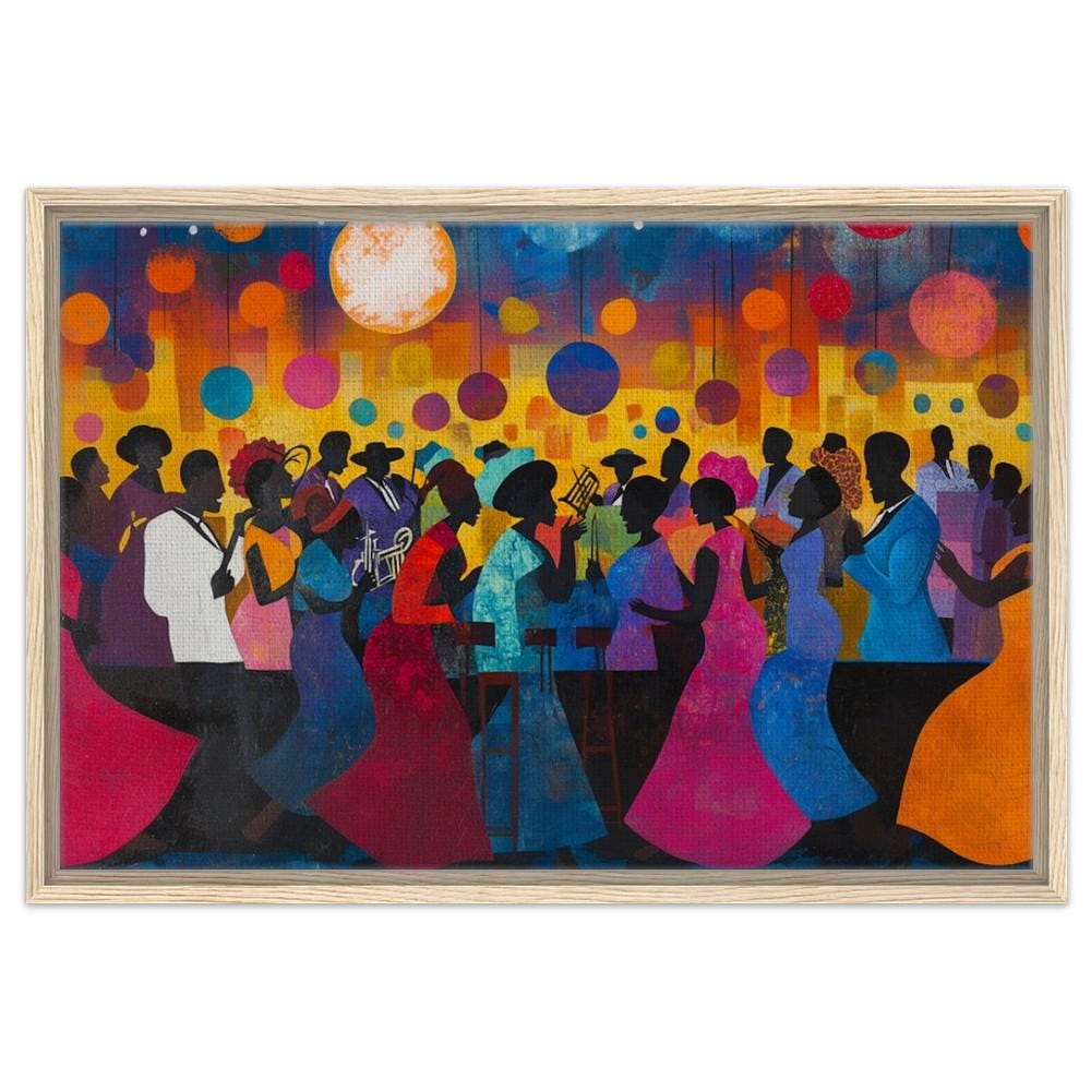 Colorful African Celebration Black Community Wall Art