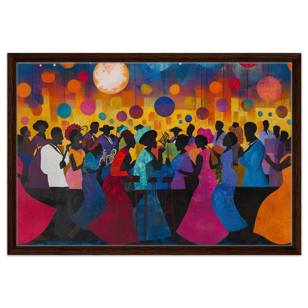 Colorful African Celebration Black Community Wall Art
