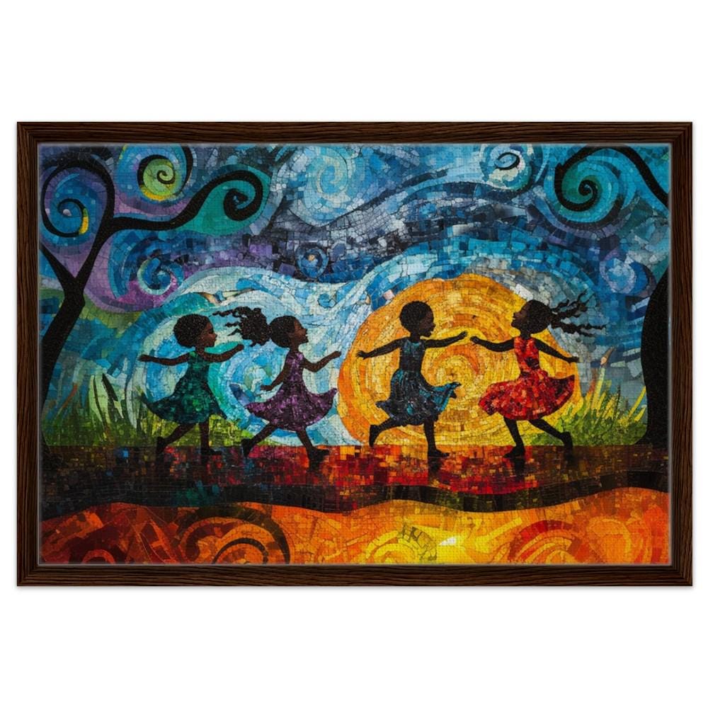 Joyful Black Children Dancing African American Wall Art