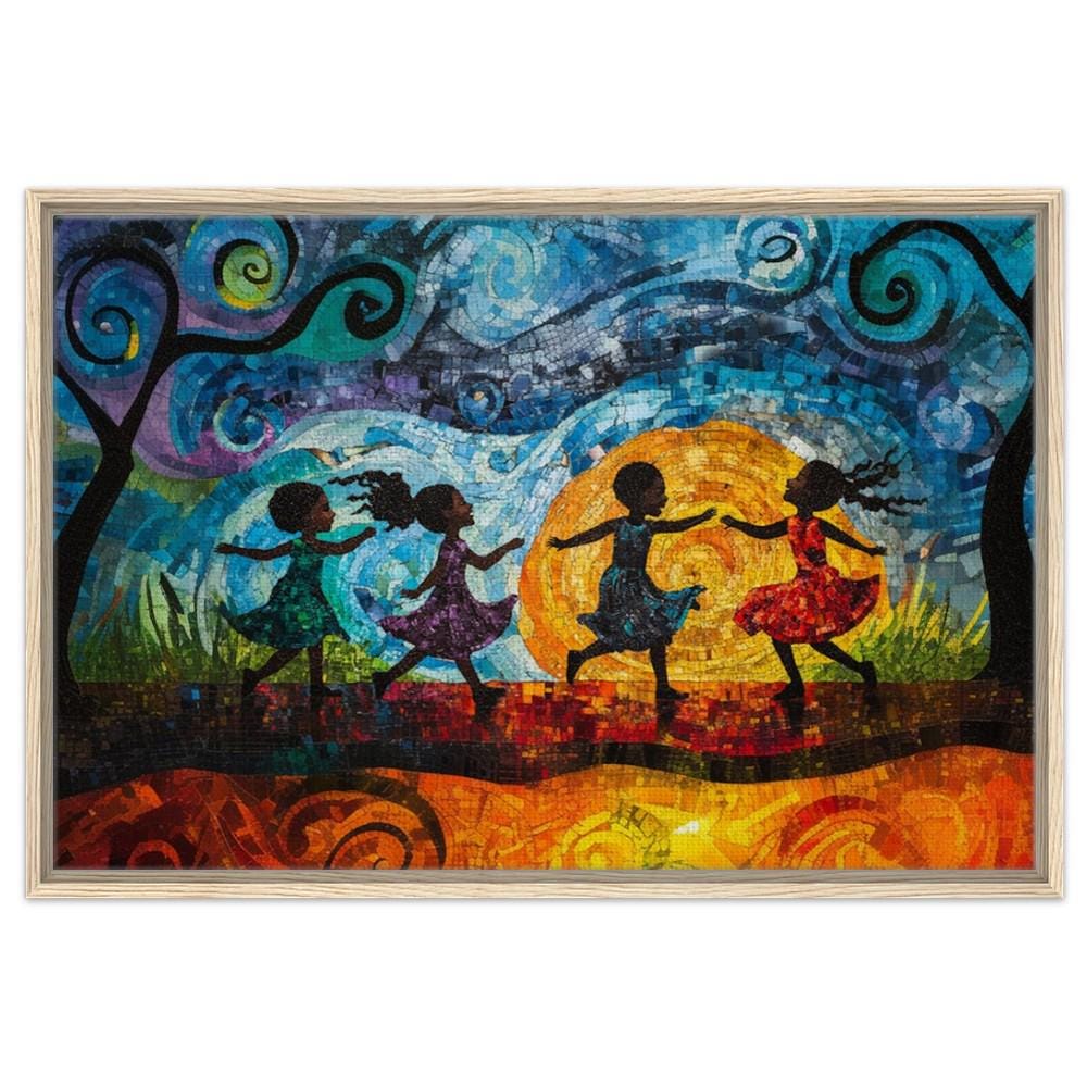 Joyful Black Children Dancing African American Wall Art