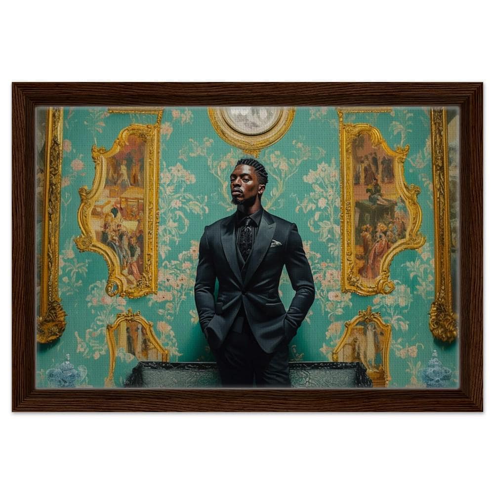 Regal Black Man Portrait African American Royalty Wall Art