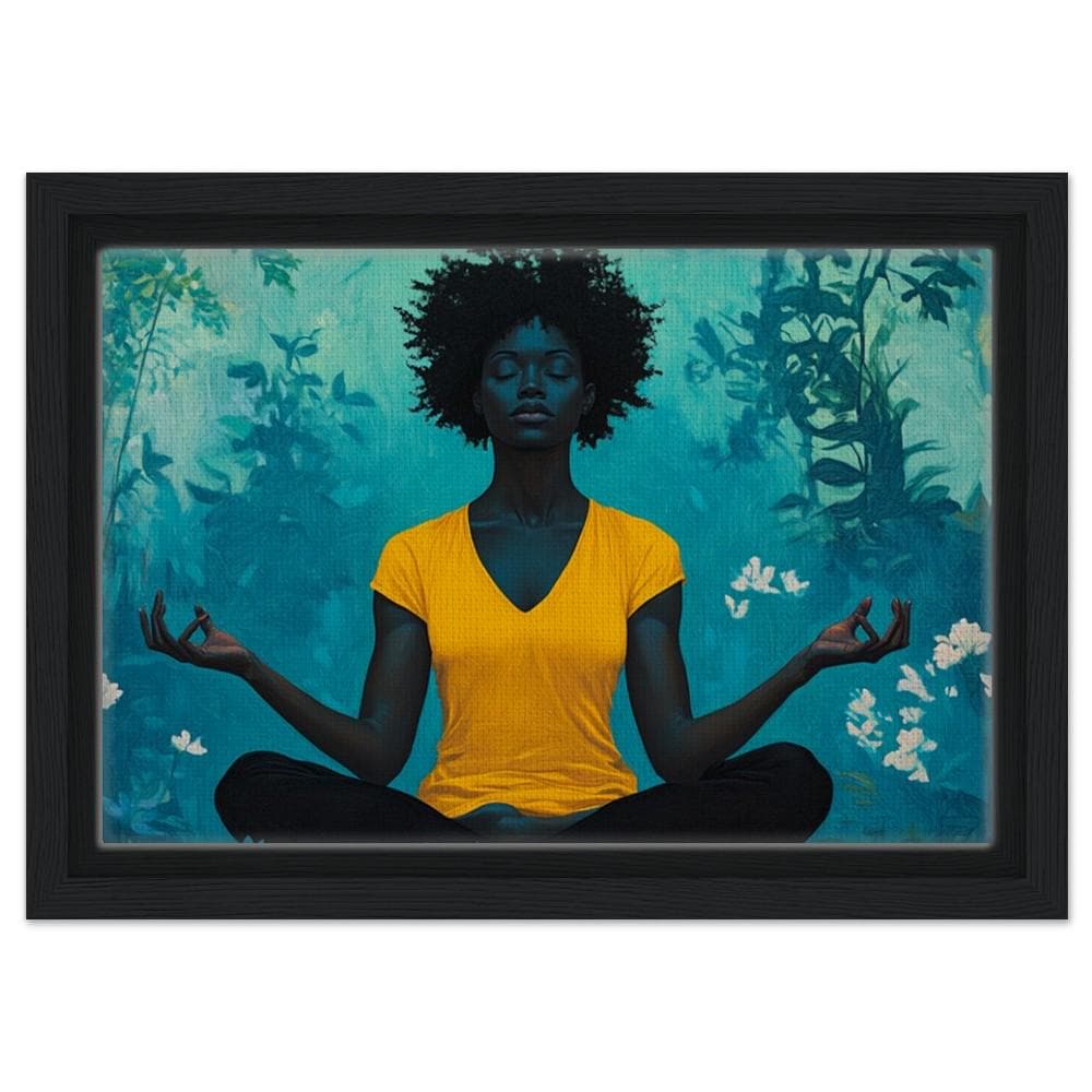 Black Woman Meditation African American Wall Art