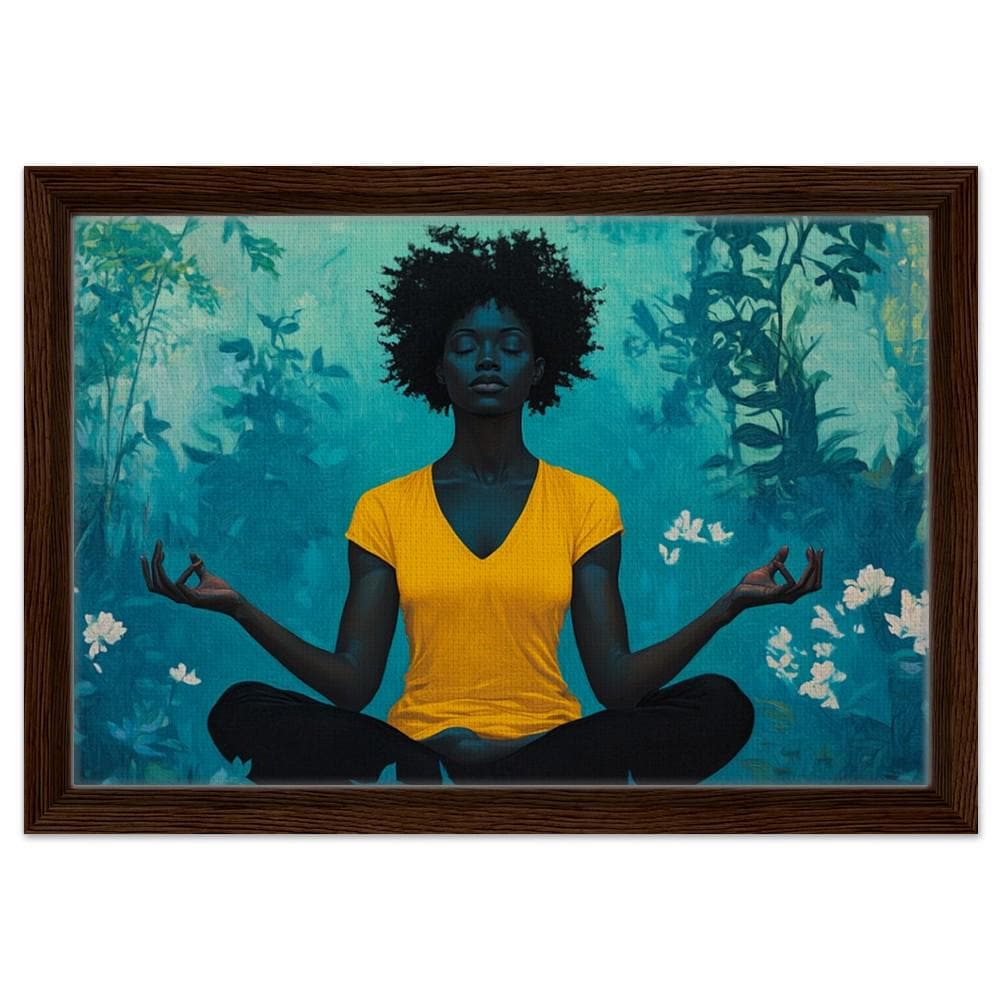 Black Woman Meditation African American Wall Art