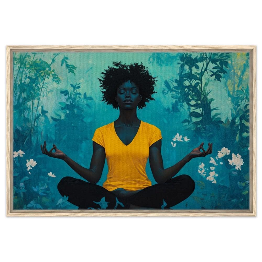 Black Woman Meditation African American Wall Art