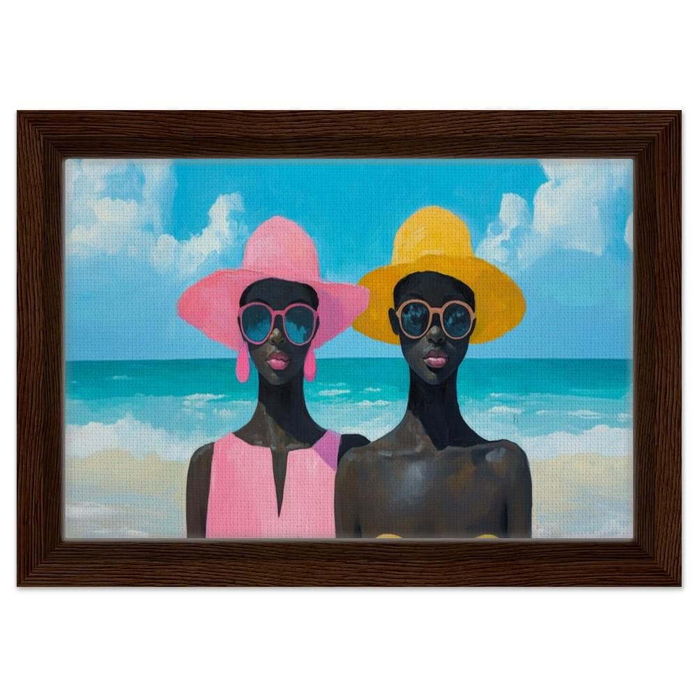 Black Women at the Beach African American Wall Art