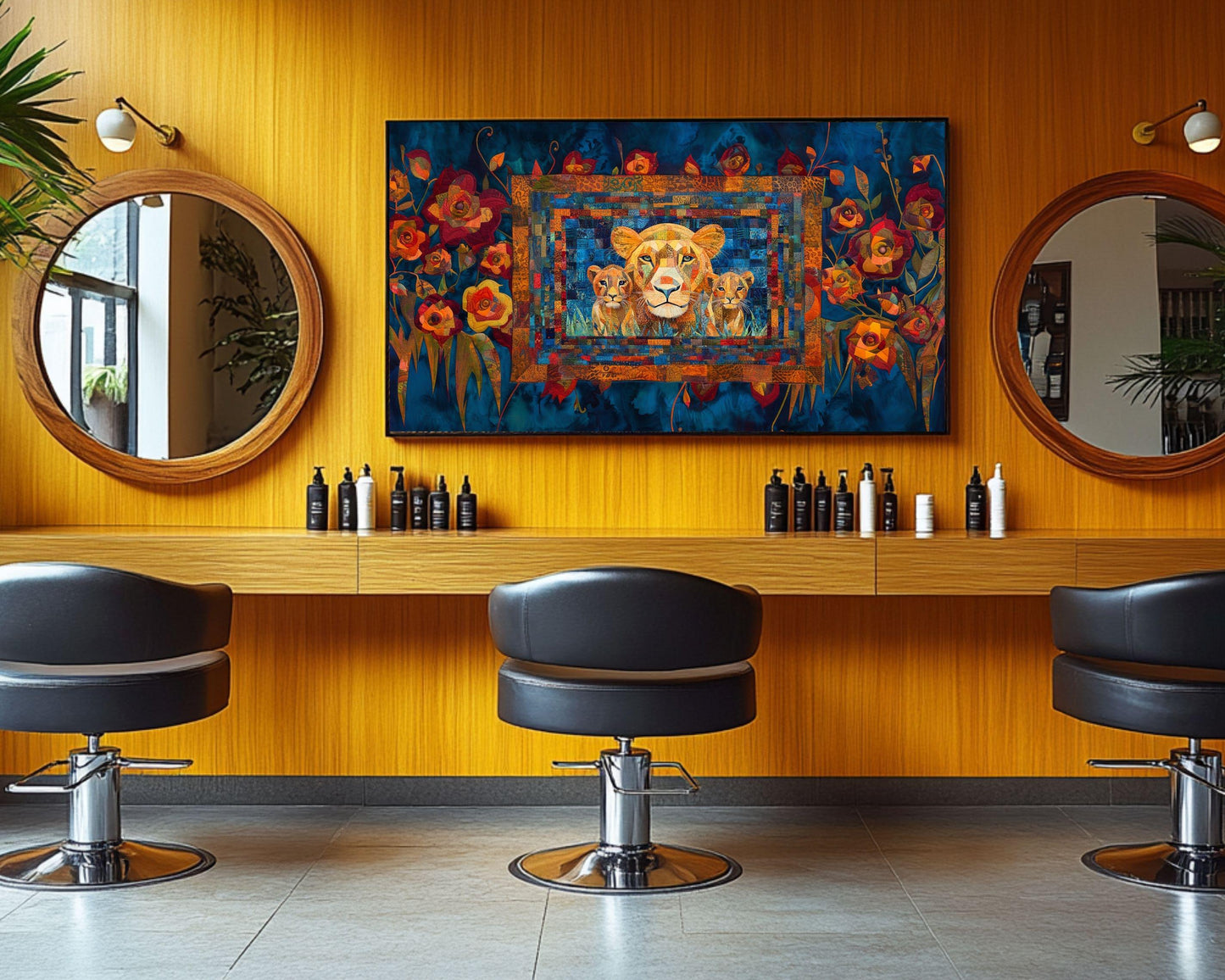 Lion Family Black Art African American Wall Art