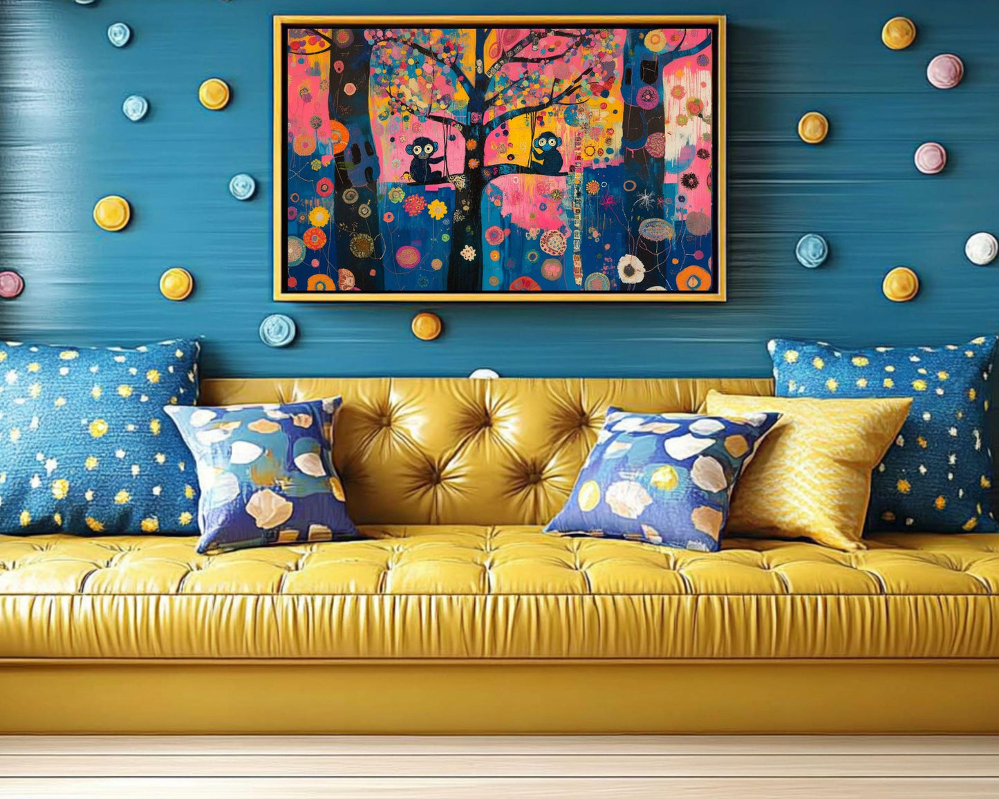 Playful Monkeys African American Wall Art