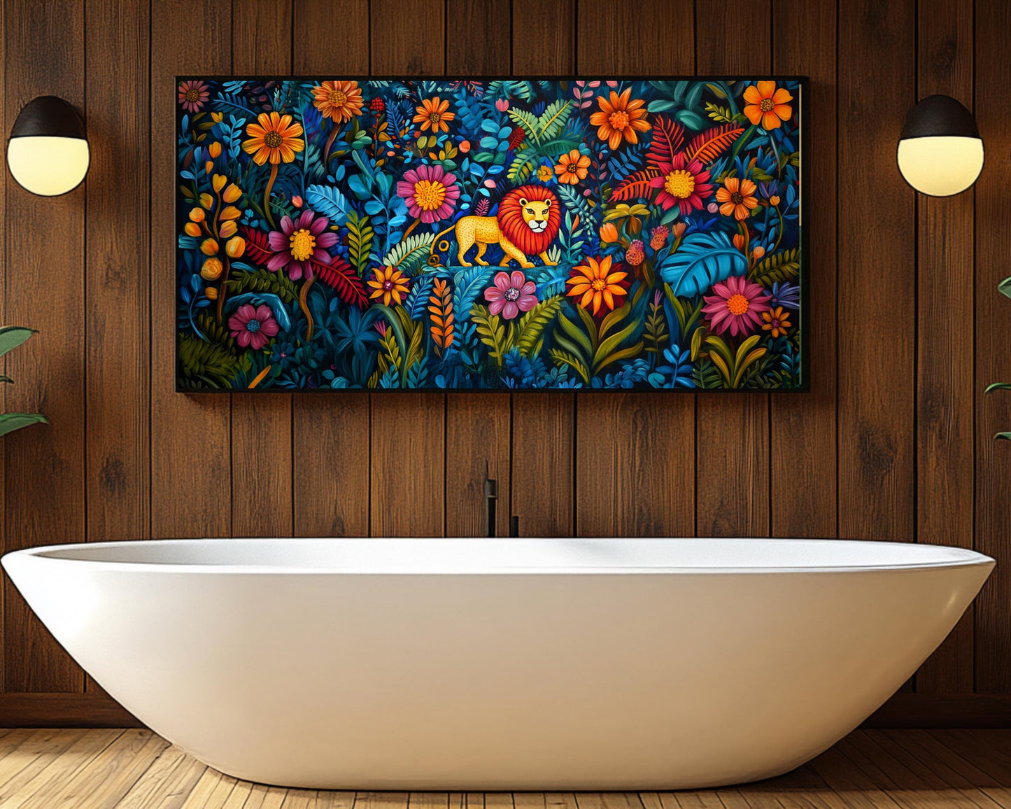 Bold Lion Black Wall Art Afrocentric African American Print