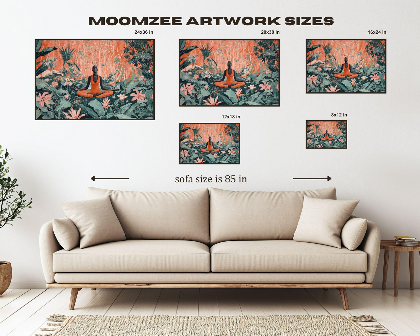 African American Wall Art Peaceful Vibes