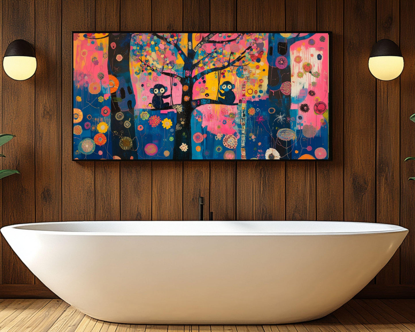 Playful Monkeys African American Wall Art