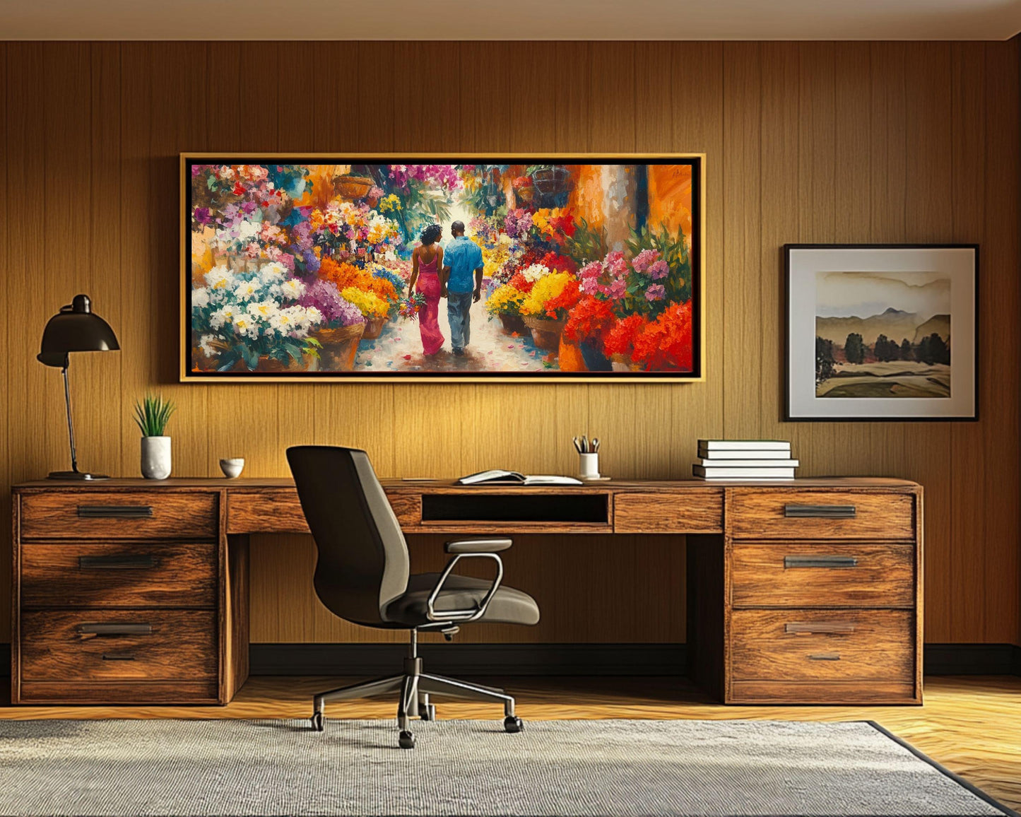 Caribbean Love African American Wall Art Canvas Print