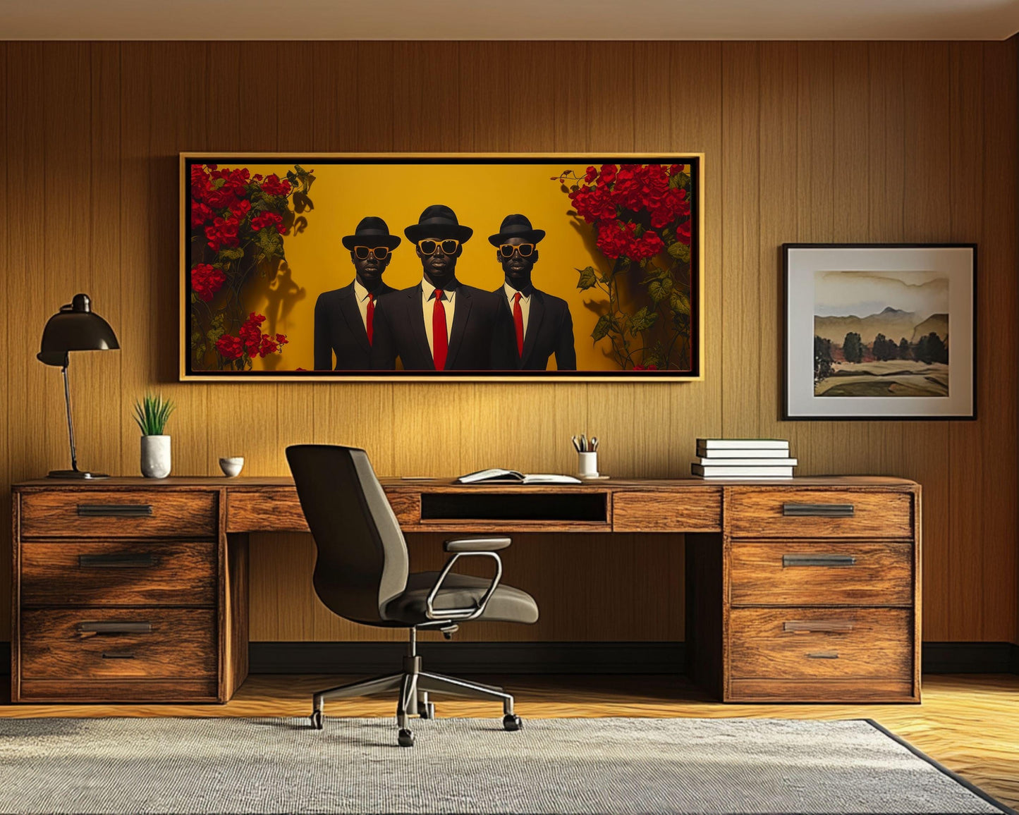 Stylish Black Men African American Wall Art