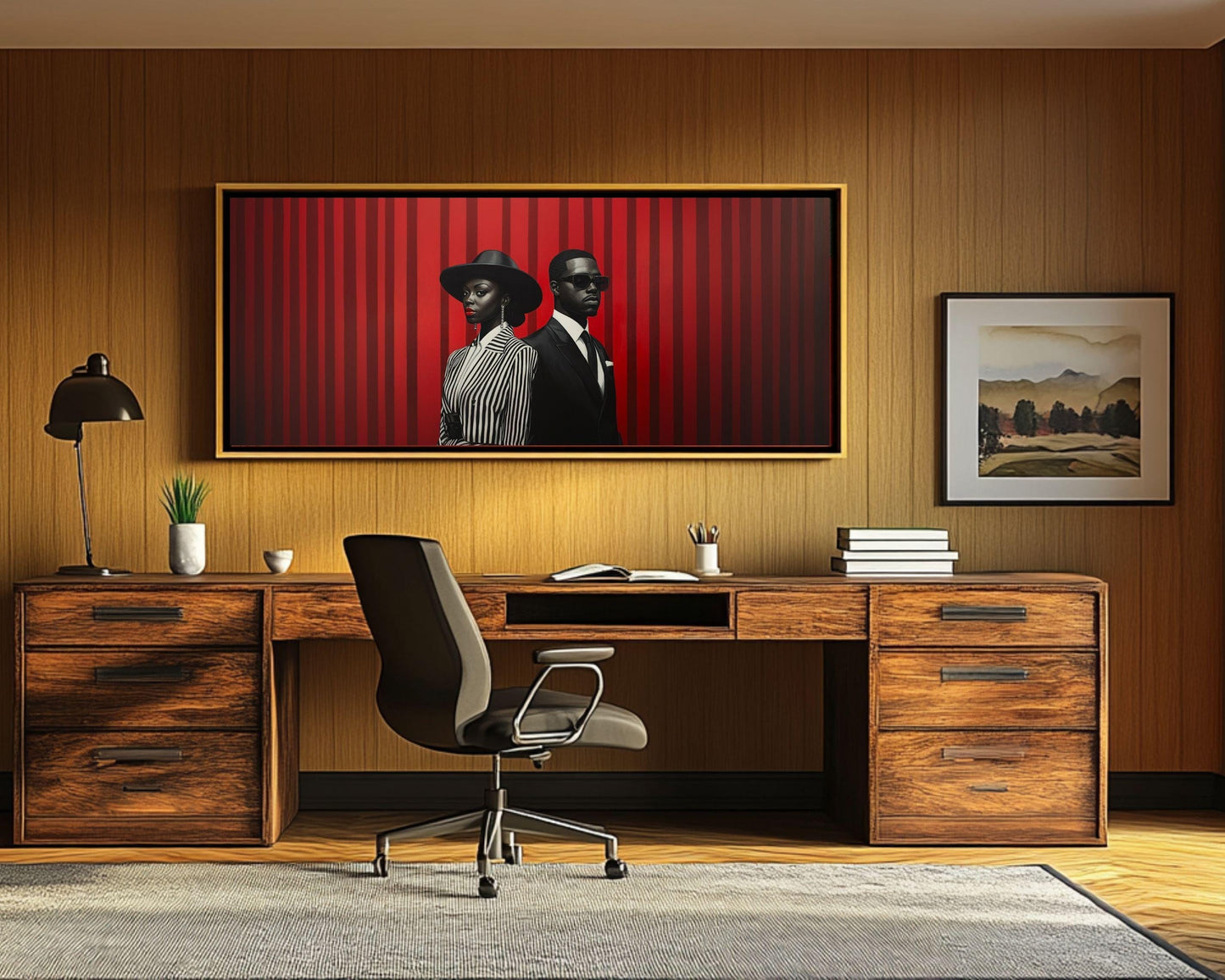 Bold Black Couple African American Wall Art