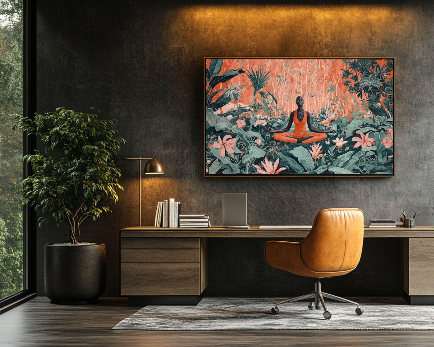 African American Wall Art Peaceful Vibes
