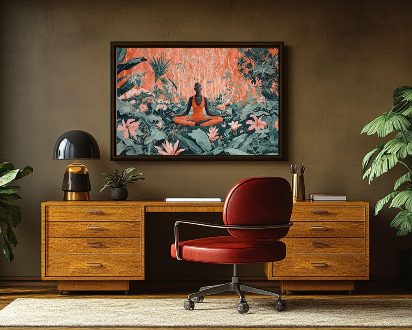 African American Wall Art Peaceful Vibes