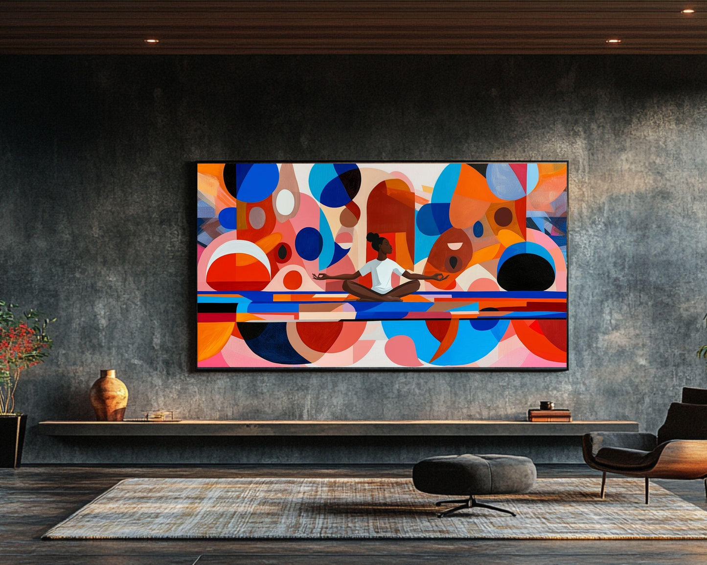 Abstract Meditation African American Wall Art