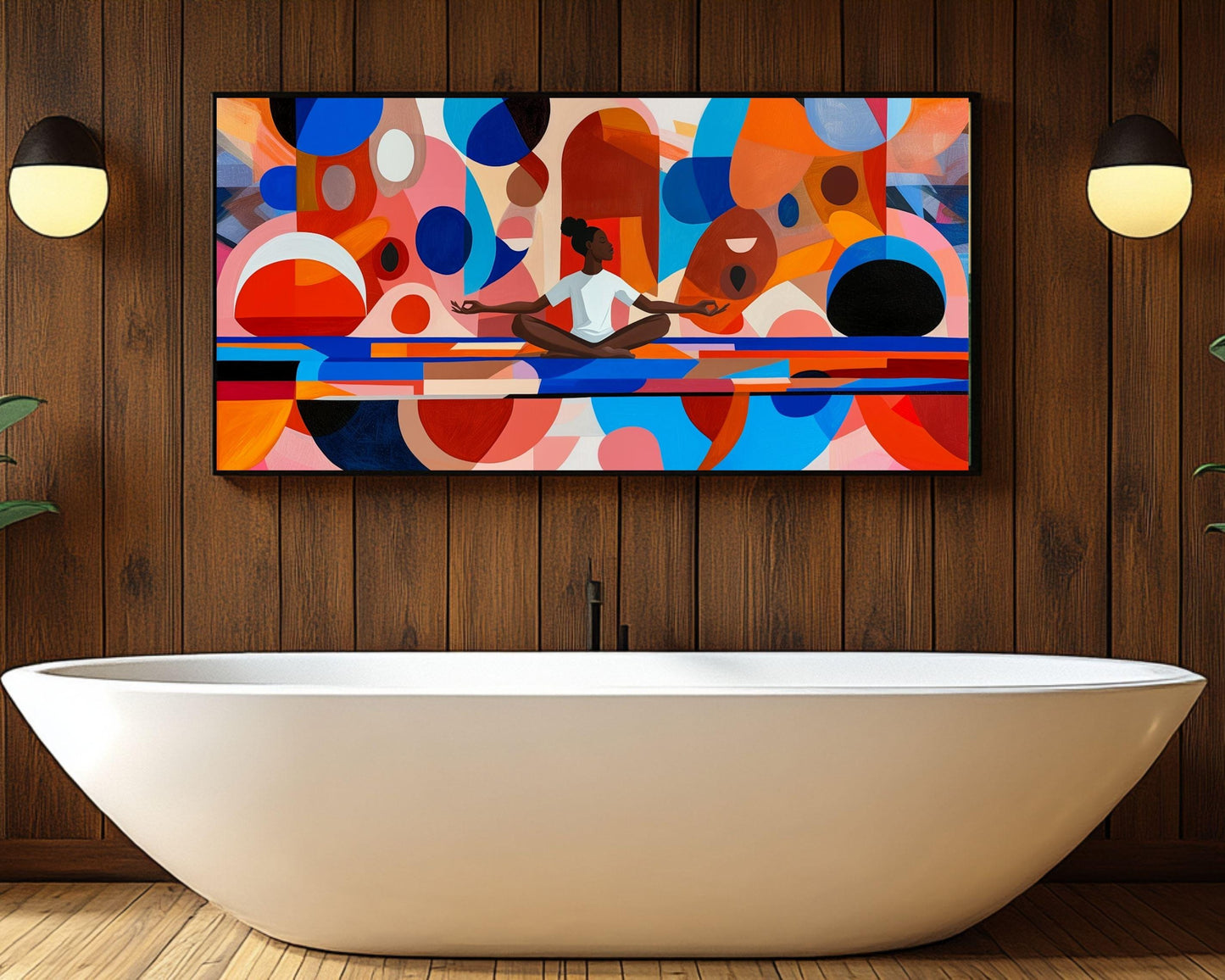 Abstract Meditation African American Wall Art