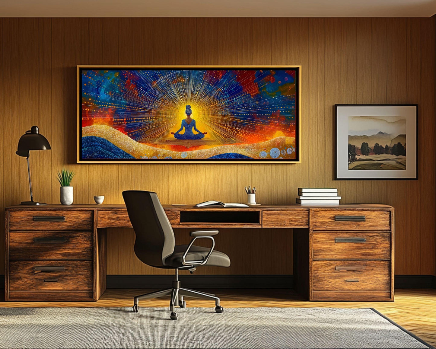 Cosmic Meditation Canvas Art African American Wall Decor