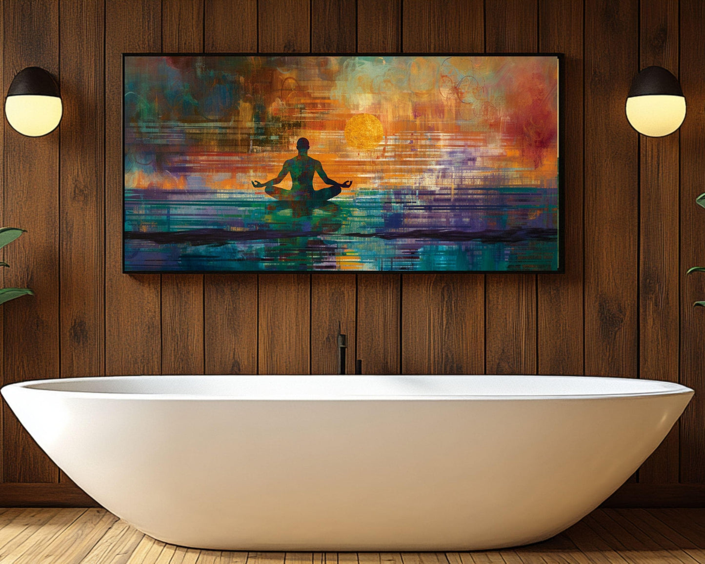 Sunset Meditation African American Wall Art