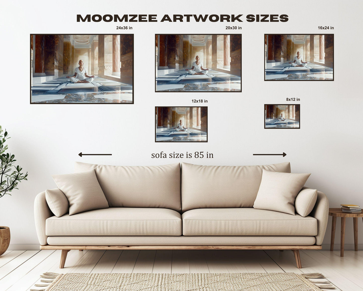 Elegant Black Woman Meditation African American Wall Art