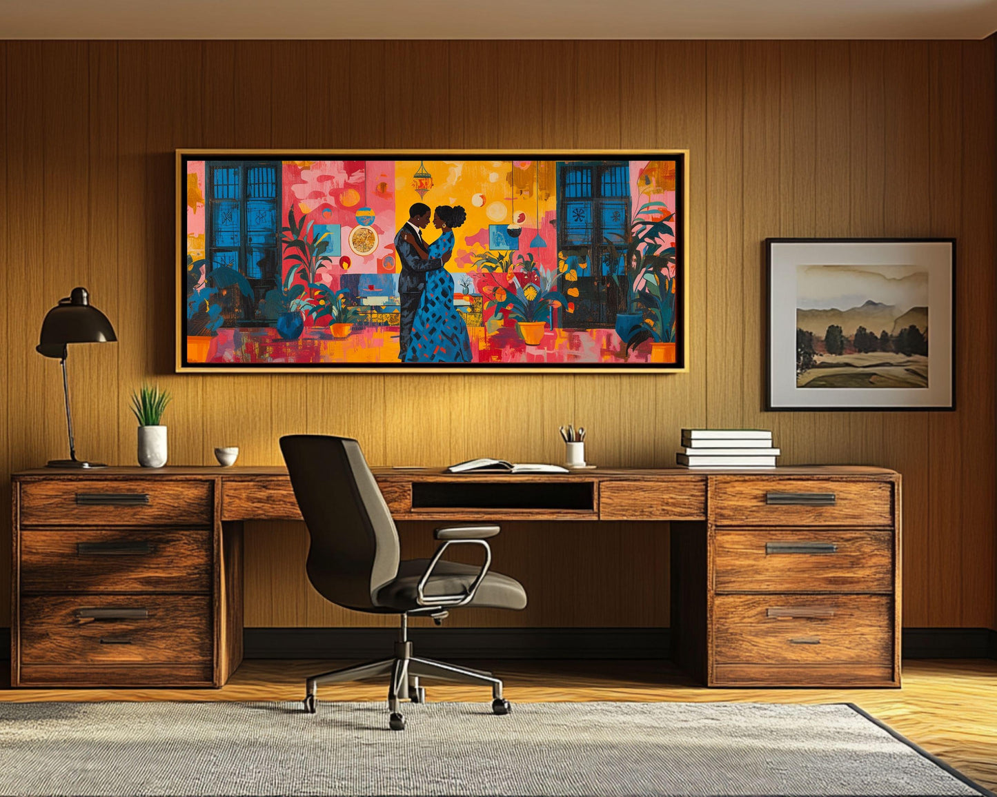 Dancing Black Love Art African American Canvas Print