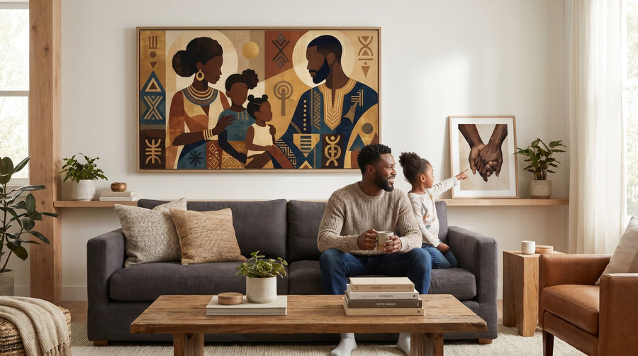 Father's Day Wall Art Gifts for Black Dads
