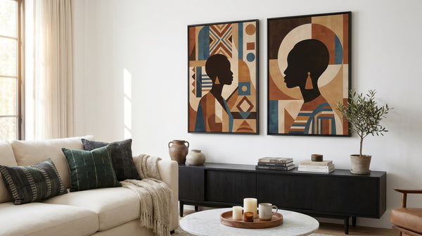 Editorial living room for How to Decorate White Walls Without Painting with warm natural light and sophisticated contemporary styling.