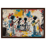 Black Music Musicians African American abstract art canvas print with visible wall art format