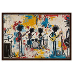 Jazz-Inspired African American Music Wall Art In Living Room