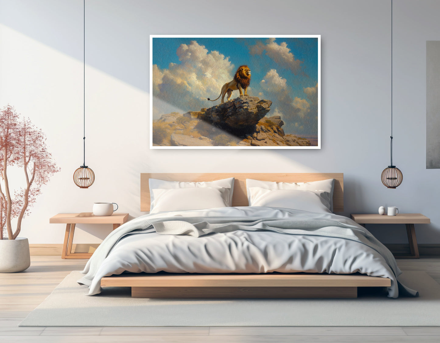 Majestic Lion Safari African American canvas print artwork view