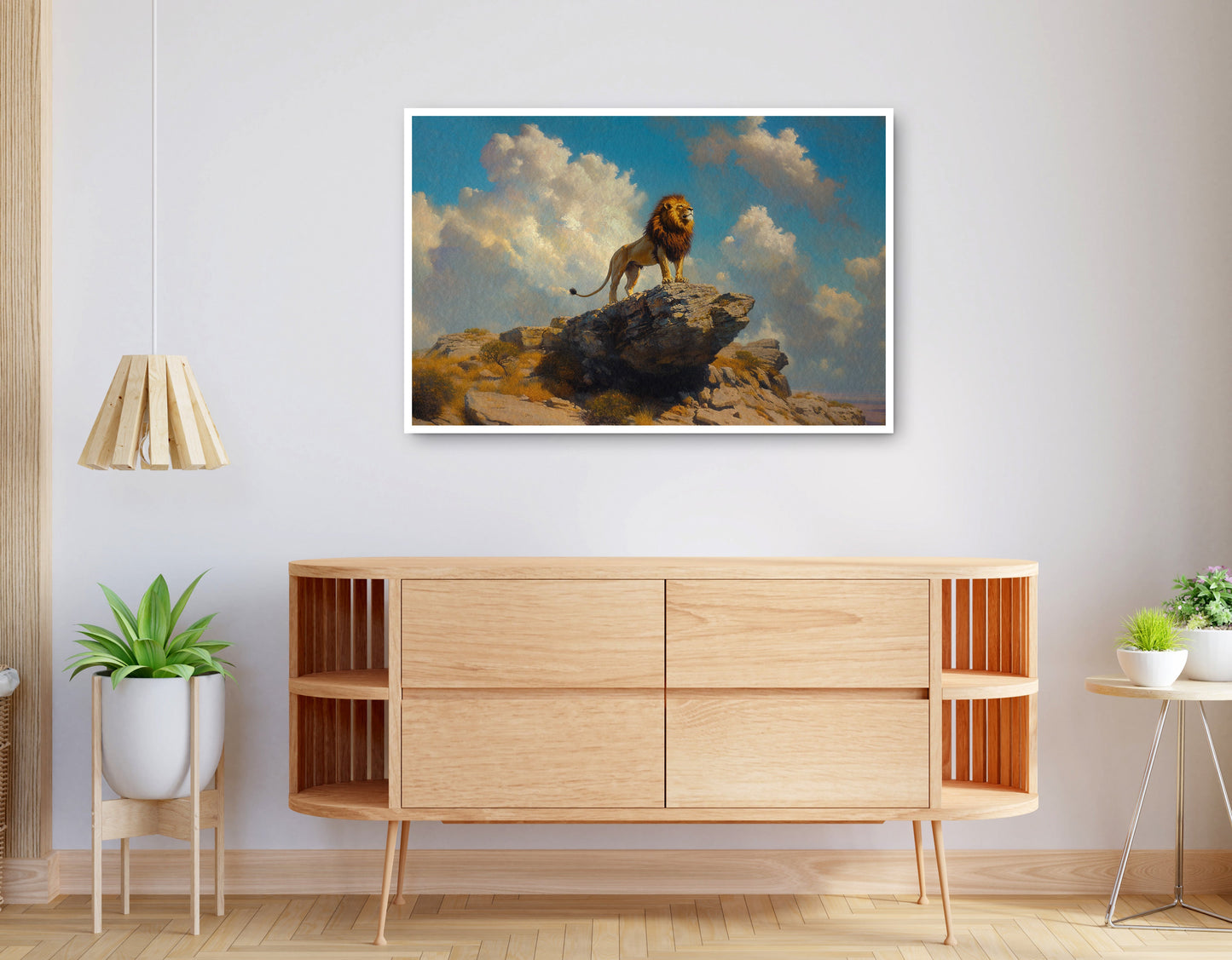 Alternate view of Majestic Lion Safari African American canvas print