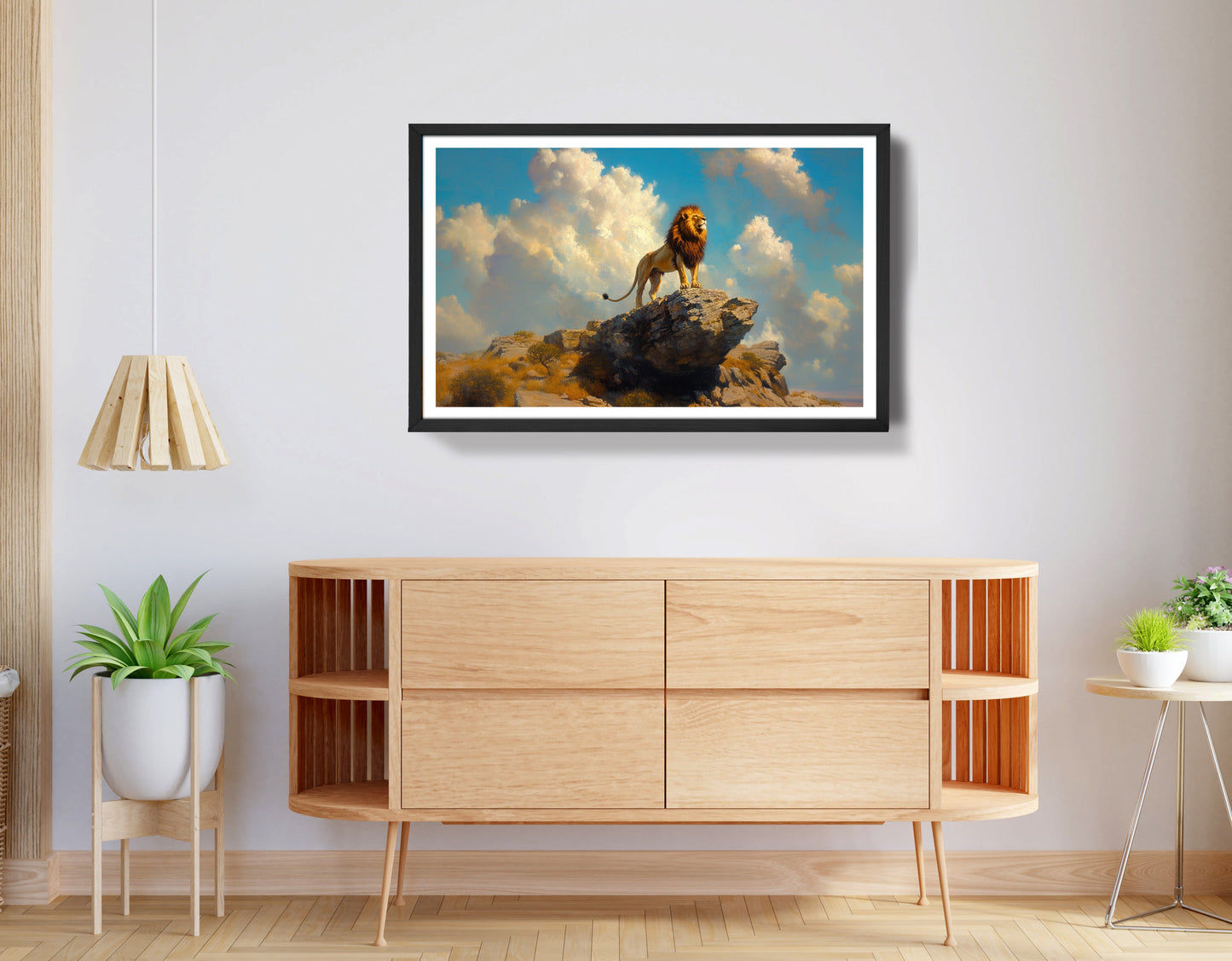 Majestic Lion Safari African American canvas print view 68