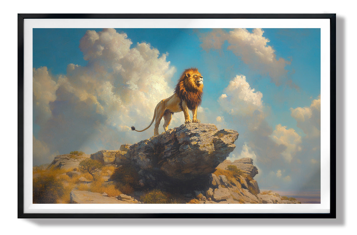 Majestic Lion Safari African American canvas print view 67