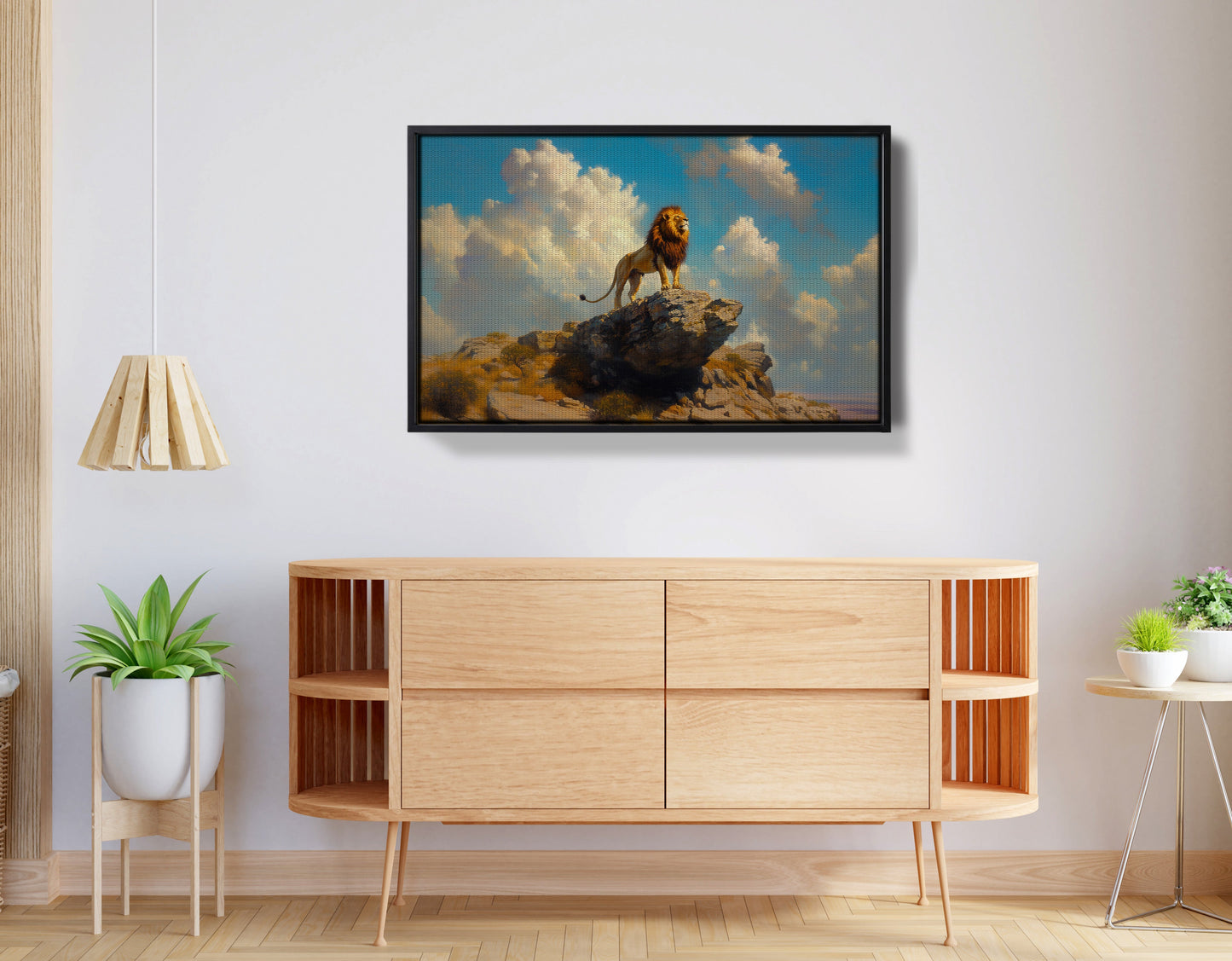 Majestic Lion Safari African American canvas print view 26