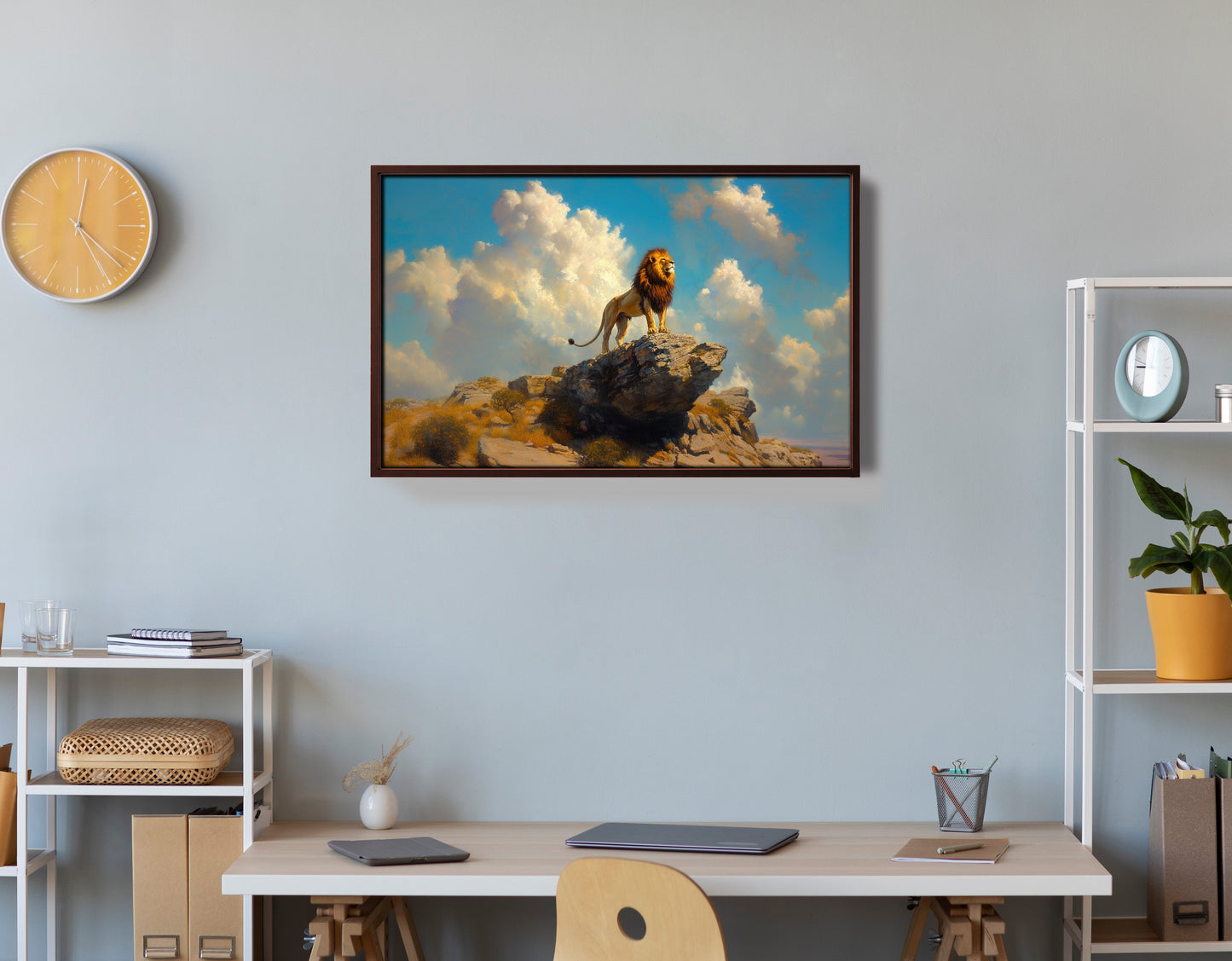 Majestic Lion Safari African American canvas print view 36