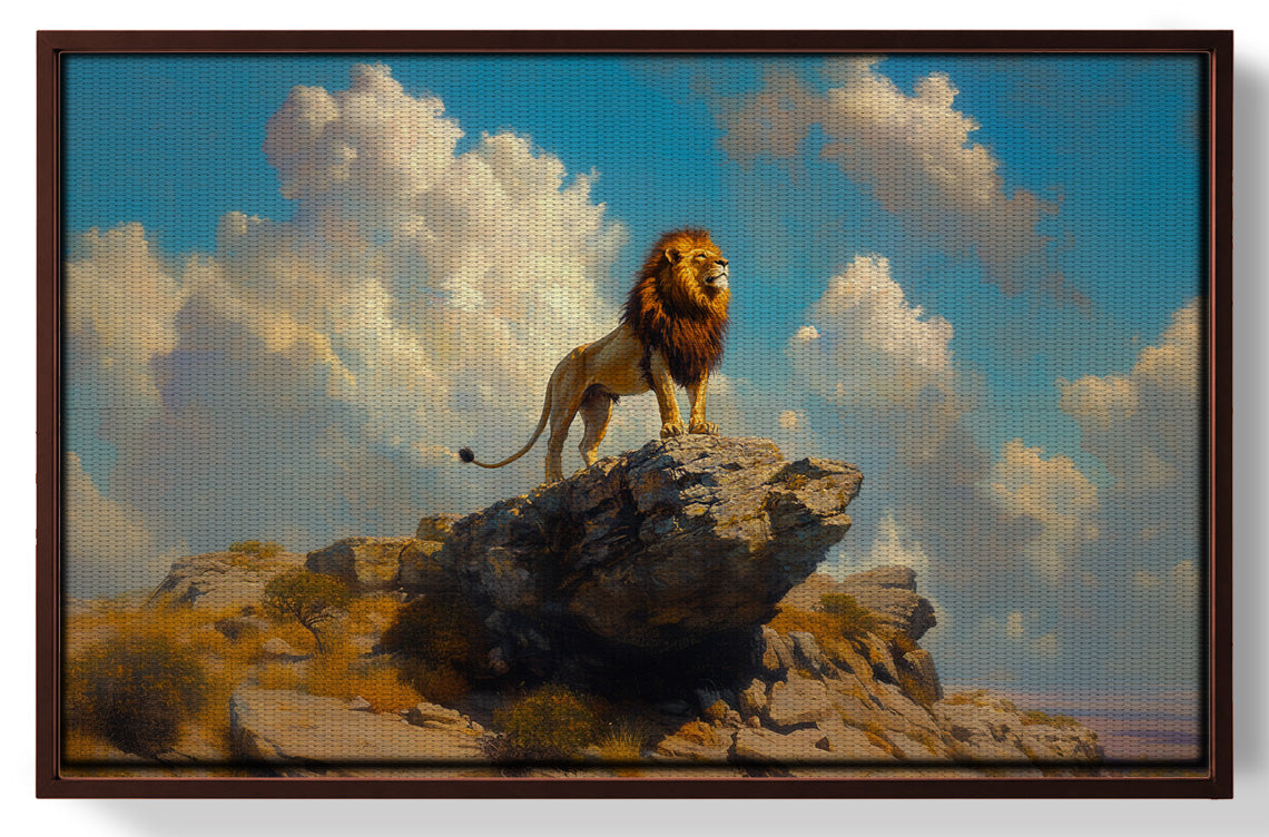 Majestic Lion Safari African American canvas print view 31