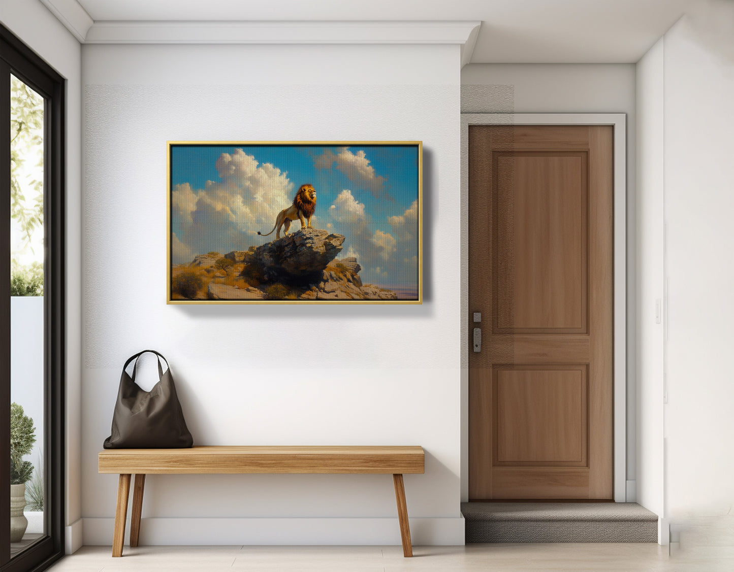 Majestic Lion Safari African American canvas print view 41